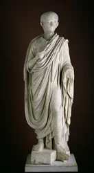Togate-staty av den unge Nero, ca 50 e.Kr. (marmor)