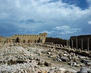 Utsikt över Septimus Severus Forum