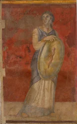 Stående kvinna som håller en sköld, c.50–40 f.Kr.