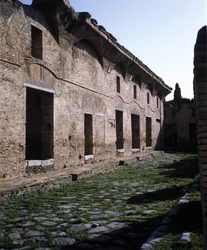 Antikens Ostia: Casa di Diana (Dianas hus), en ”insula” vid Via dei Balconi.