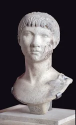 Romersk konst: byst av Ptolemaios av Mauretanien (10 f.Kr. - 40 e.Kr.), marmor