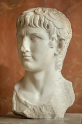 Art Rom byst av den romerske generalen Germanicus (15 f.Kr. - 19 e.Kr.) marmor
