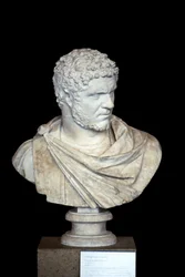 Caracalla (188 - 217 e.Kr.) marmor, romersk konst