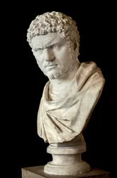 Caracalla (188 - 217 e.Kr.) marmor, romersk konst