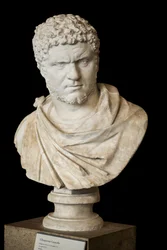Caracalla (188 - 217 e.Kr.) marmor, romersk konst
