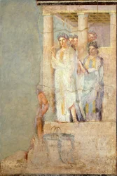 Fresk föreställande Iphigenia i Oxen, från Caecilius Iucundus hus, Pompeji