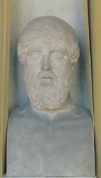 Hermetisk byst av Anacreon (marmor)