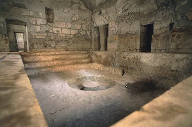 Italien, regionen Kampanien, Herculaneum, Bad i förorterna