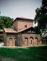 Mausolee of Galla Placidia (390-450), romersk imperator. 425 ca. Ravenna Italien