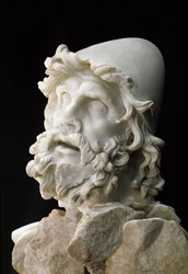 Polypheme blind: Head of Ulysses