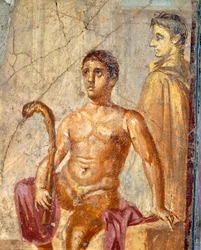 Selene och Endymion, fresk från House of Centenary, Pompeji, Kampanien, romersk civilisation