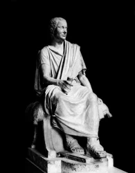 Staty av Marcus Claudius Marcellus (c.268-208BC) (marmor)