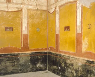 Väggmålningar av House of Vettii, Pompeji, Kampanien, romersk civilisation