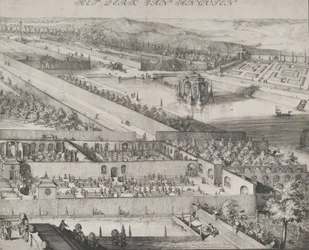Detalj av parken vid Enghiens högra halva, 1685.