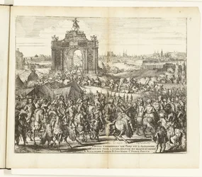 Festligt inträde av Farnese efter reliefen i Paris, 1590 Festes triomphales que Paris fit à Alexandre Farnese pour l