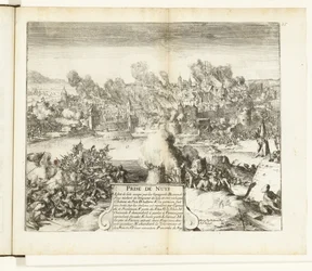 Intagande och plundring av Neuss, 1586 Prize de Nuys (titel på objekt) Guerres de Flandres (serietitel)