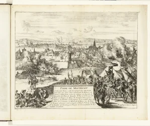 Erövring av Maastricht av hertigen av Parma, 1579 Prize de Mastricht (titel på objekt) Guerres de Flandres (serietitel)