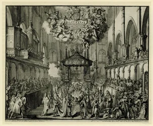 Choir of Westminster Abbey med Queen