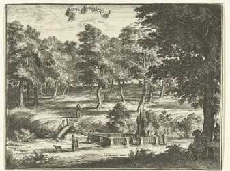 Landskap med brunnen "Acidula Smechtana" Acidula Smechtana (titel på objekt)