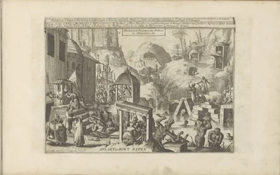 Zon i låda Aflaet en Boet Papen / Absolution and Penitence of Priests in Abissinia, etc. (titel på objekt) Öst- och Västindien och andra platser (serietitel)