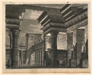 Scendesign, egyptiska byggnader
