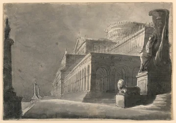 Scendesign, exteriör av Enormous Palace