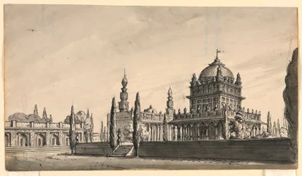 Scenografi, orientaliskt tempel