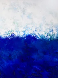 Deep Blue Wave – abstrakt
