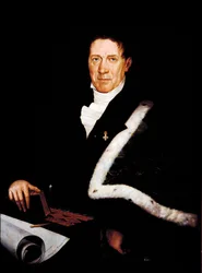 Porträtt av arkitekten Carlo Barabino (1768-1835) Målning av Rosa Bacigalupo Carrera (1800-talet) 1800-talets Genes, Gallery of Modern Art