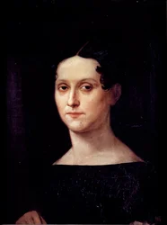 Självporträttmålning av Rosa Bacigalupo Carrera (1800-talet) 1800-talsgener, Modern Art Galleria