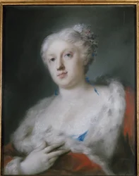 Självporträtt (Självporträtt) Målning av Rosalba Carriera (1675-1757) Turin, Galleria Sabauda