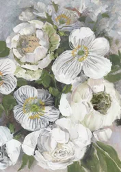 Färska vita blommor