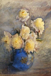 Pioner i en blå vas, 1899