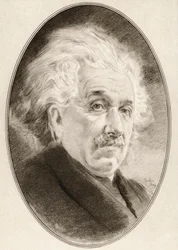 Albert Einstein, från Living Biographies of Great Scientists.