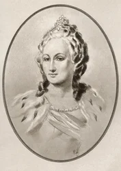Catherine II, från Living Biography of Famous Rulers.