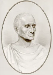 Gaius Julius Caesar, från Living Biography of Famous Rulers