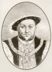Henry VIII, från Levande biografier om kända härskare