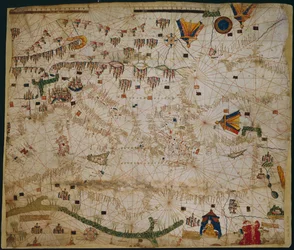 Sjökarte över Medelhavet och Svarta havet, 1440-talet