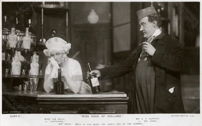 Eva Kelly och GP Huntley, brittiska skådespelare, c1907.