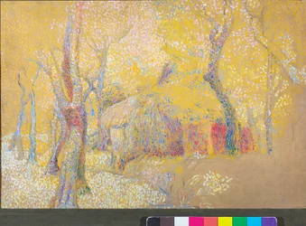 Ladugård i träden, c.1900-06