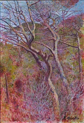 Landskap, studio, ca 1907