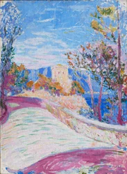 Väg och träd, c.1915-18