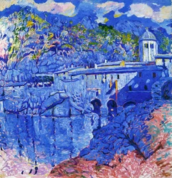 San Fructuosus, av Rubaldo Merello (1872-1922), olja på duk. Italien, 1900-talet.