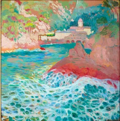 San Fruttuoso från havet, ca 1909
