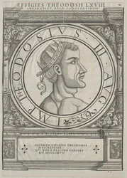 Östromerske kejsaren Theodosius III (tryck)