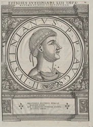 Kejsare av det bysantinska riket Justinianus I (tryck)
