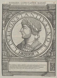 Romerske kejsaren Constantius II (tryck)