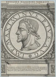 Romerske kejsaren Maximinus Thrax (tryck)
