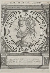 Västromerska kejsaren Libius Severus (tryck)