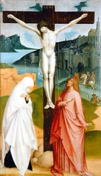 Korsfästelse (tempera på panel)
